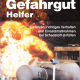 Cover des Buches 'Der große Gefahrgut-Helfer' mti einem rundem Tank und dahinter eine Explosion