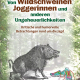 Cover des E-Books 'Von Wildschweinen, Joggerinnen und anderen Ungeheuerlichkeiten' mit einem gezeichneten Wildschwein, Laufschuhen und Wald im Hintergrund