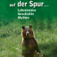 Cover des Buches 'Dem Braunbären auf der Spur' mit einem großen und drei kleinen Braunbären