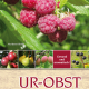 Cover des Buches 'Ur-Obst' mit fünf Abbildungen verschiedener Obstsorten