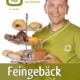 Cover des Buches 'Feingebäck vom Ofner' mit dem Autor Ofner, der ein Kuchenetagere hält, auf dem verschiedenes süßes Gebäck ist