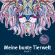 Cover des Buches 'Meine bunte Tierwelt Band 2' mit einem gezeichneten bunten Löwenkopf
