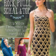 Cover des Buches 'Rock, Pulli, Schal & Top' mit drei Frauen, die verschiedene gehäkelte Kleidung tragen
