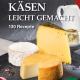 Cover des Buches 'Käsen leicht gemacht' mit verschiedenen Käsesorten