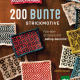 Cover des Buches '200 bunte Strickmotive' mit verschiedenen bunten Strickquadraten