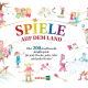 Cover des Buches 'Spiele auf dem Land' mit gezeichneten spielenden Kindern