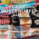 Cover des Buches 'Kunstvolle Decken und Überwürfe häkeln' verschiedenen bunten Decken