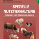 Cover des Buches 'Spezielle Nutztierhaltung 2' mit verschiedenen Nutztiertieren (wie Kuh, Pferd, Huhn, Schwein, Schaf)