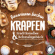 Cover des Buches 'Bäuerinnen backen Krapfen & traditionelles Schmalzgebäck' mit verschiedenen Krapfen und Schmalzgebäck rundherum am Rand