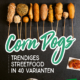 Cover des Buches 'Corn Dogs' mit elf verschiedenen Corn Dogs