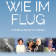 Cover des Buches 'Wie im Flug' mit vier verschiedenen Abbildungen von der Autorin Stenzel