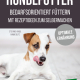 Cover des Buches 'Hundefutter' mit einem liegenden Hund und einem Futternapf
