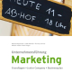 Cover des Buches 'Unternehmensführung Marketing' mit einem schwarzen Schild, welches mit weißer Kreide beschrieben ist