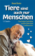 Cover des Buches 'Tiere sind auch nur Menschen' mit dem Portraitfoto des Autors und einer Kuh