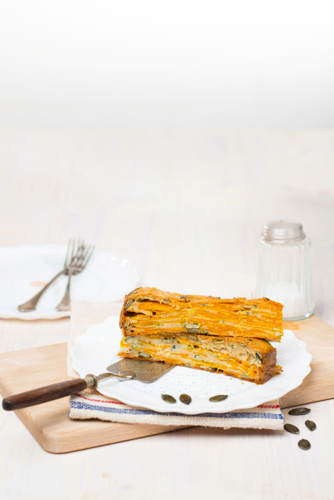 Kürbis und Kernöl91, Kürbiskuchen mit Blauschimmelkäse_C_Mona Lorenz