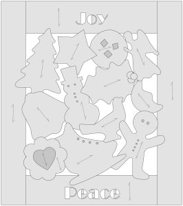 Vorlage für Holzpuzzle