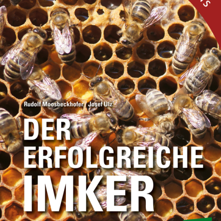 Cover des Buches 'Der erfolgreiche Imker' mit Bienen und Waben