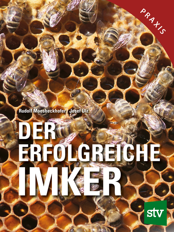 Cover des Buches 'Der erfolgreiche Imker' mit Bienen und Waben