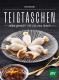 Cover des Buches 'Teigtaschen' mit gefüllten Teigtaschen und Dip