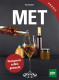 Cover des Buches 'MET - Honigwein selbst gemacht' mit einer Flasche, aus der Met in ein Glas eingeschenkt wird