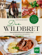 Cover des Buches 'Das Wildbret' mit zwei Abbildungen von Fleischgerichten und -zubereitung und eine Abbildung mit aufgehängten Vögeln