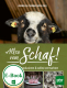 Cover des E-Books 'Alles vom Schaf' mit einem Schaf und drei weiteren Abbildungen unten mit Produkten vom Schaf (Käse, Fleisch, Wolle)