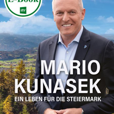 Cover des E-Books 'Mario Kunasek' mit einem Portrait von Mario Kunasek