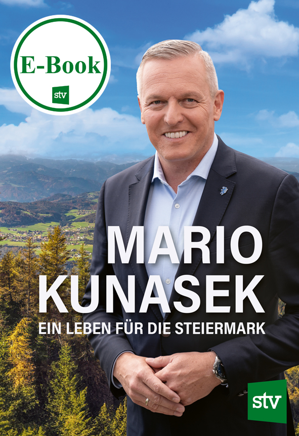 Cover des E-Books 'Mario Kunasek' mit einem Portrait von Mario Kunasek