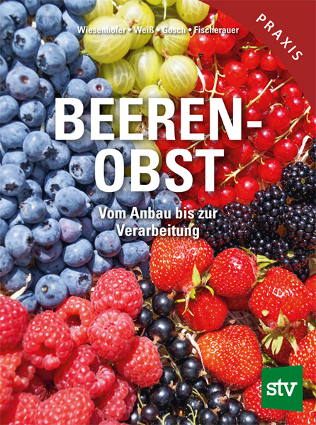 Cover des Buches 'Beerenobst' mit verschiedenen Beerensorten nebeneinander