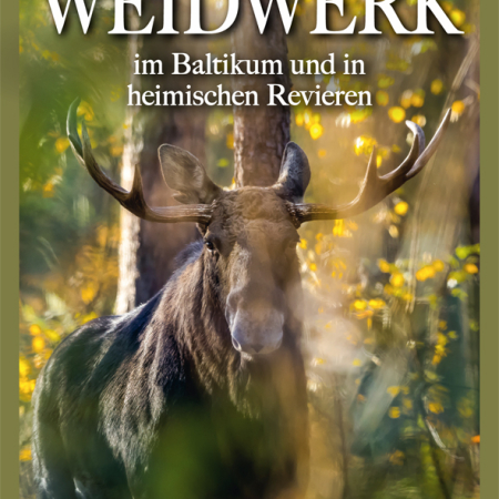 Cover des Buches 'Weidwerk im Baltikum mit einem Hirsch im Wald