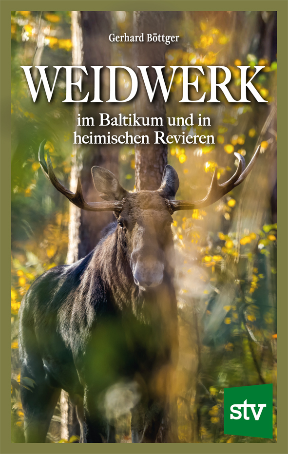 Cover des Buches 'Weidwerk im Baltikum mit einem Hirsch im Wald
