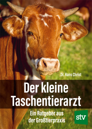 Cover des Buches 'Der kleine Taschentierarzt' mit Bild einer Kuh