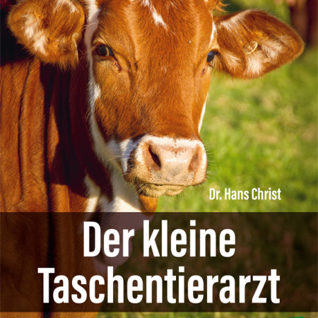 Cover des Buches 'Der kleine Taschentierarzt' mit Bild einer Kuh