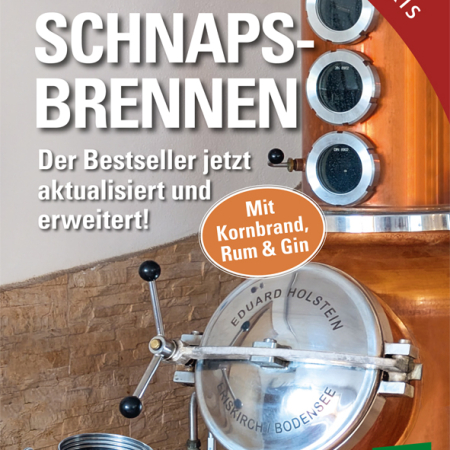 Cover des Buches 'Schnapsbrennen' mit einer Destille