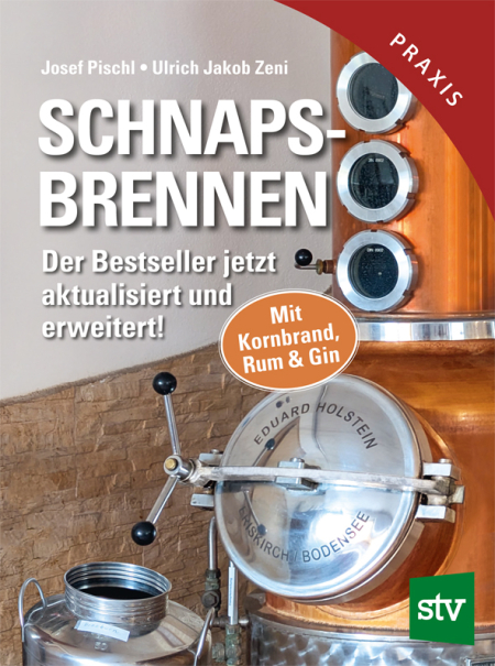 Cover des Buches 'Schnapsbrennen' mit einer Destille