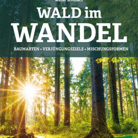 Cover des Buches 'Wald im Wandel' mit Bild einer Waldlichtung