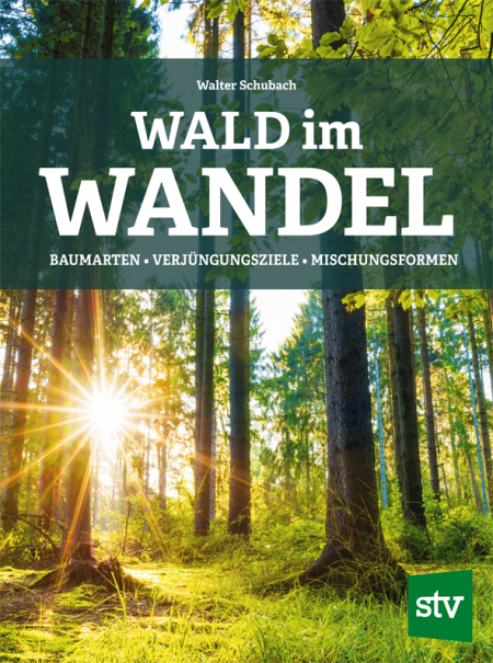 Cover des Buches 'Wald im Wandel' mit Bild einer Waldlichtung