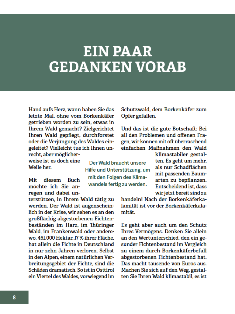 Innenansicht des Buches 'Wald im Wandel'