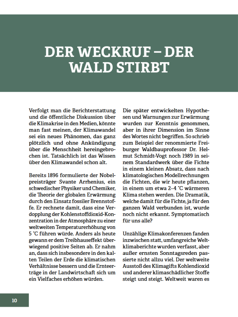 Innenansicht des Buches 'Wald im Wandel'