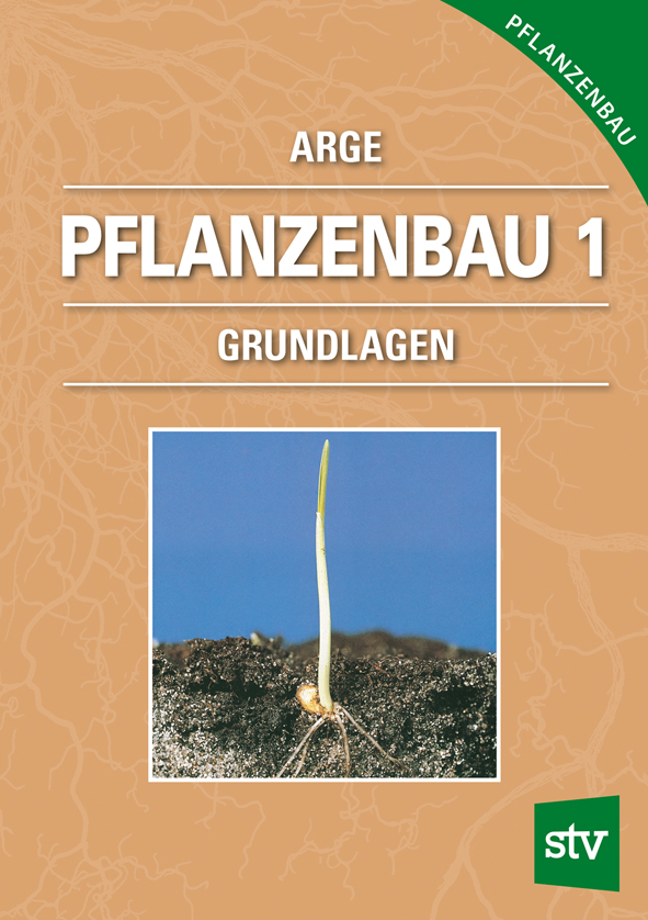 Cover des Buches 'Pflanzenbau 1' mit einem spriesenden Saatgut