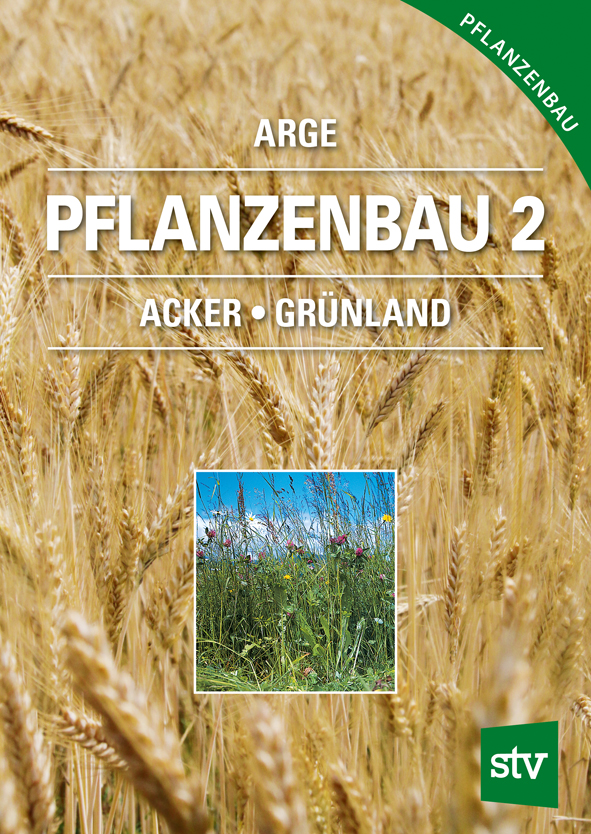 Cover des Buches 'Pflanzenbau 2' mit einem Getreidefeld