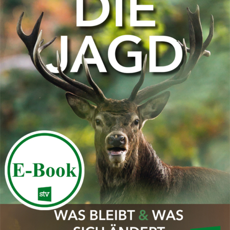 Cover des Buches 'Die Jagd' mit einem Hirsch